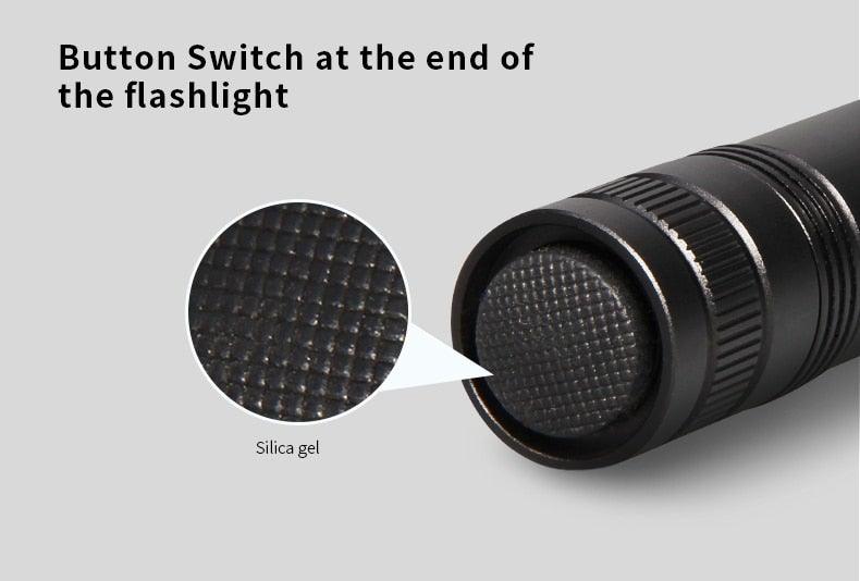 Black Light Flashlight UV Flashlight Super Bright LED Tactical Flashlights 1200 Lumen Rechargeable LED Zoomable UV Torch Waterproof Flashlight Lamp For Pet Urine Stains Detection/Camping