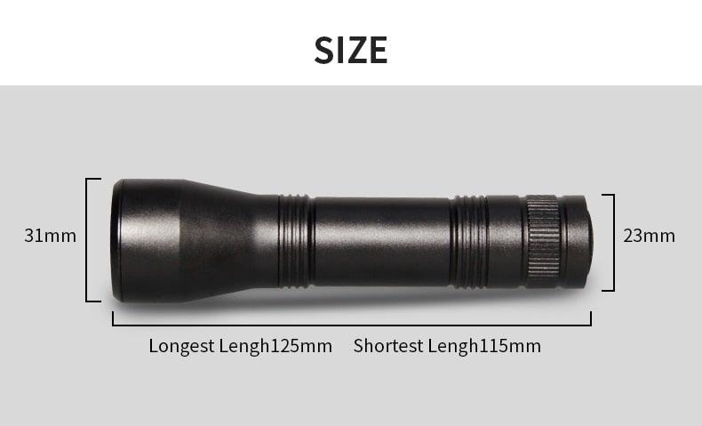 Black Light Flashlight UV Flashlight Super Bright LED Tactical Flashlights 1200 Lumen Rechargeable LED Zoomable UV Torch Waterproof Flashlight Lamp For Pet Urine Stains Detection/Camping