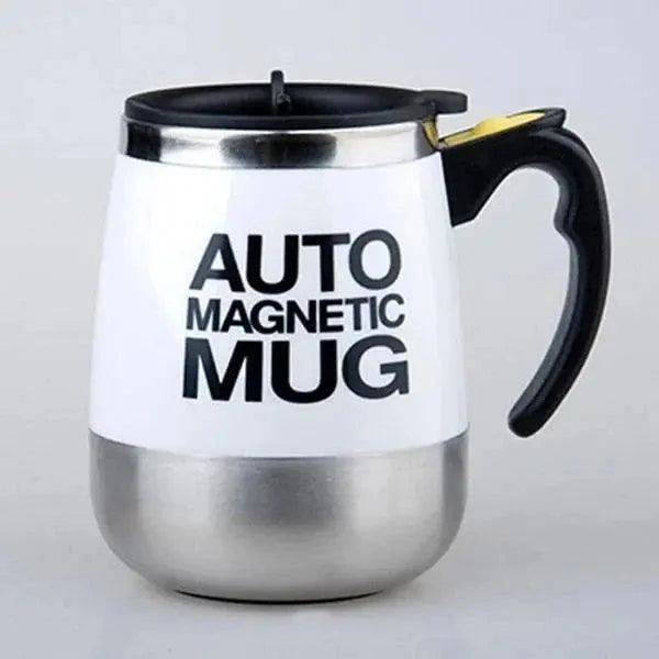 Black Smart Lazy Automatic Stainless Steel Self Stirring Magnetic Mug Creative Coffee Mixing Cup Automatic Self Mixing & Spinning Cup Cute Christmas Birthday Gift Idea For Men And Women
