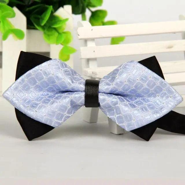 Business Black Golden Butterfly Men Bowtie Luxury Double Layer Pointed Classic Bow Tie Lovely Men Gift For Office And Meetings