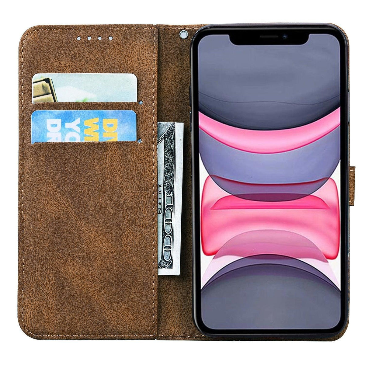 Butterfly Leather Flip Cover For iPhone 14 X XS XR 13 12 11 Pro Max 12 MINI Phone Wallet Case PU Leather Wallet Case Butterfly Flower Pattern Design Magnetic Flip Case Shockproof Protective Cover