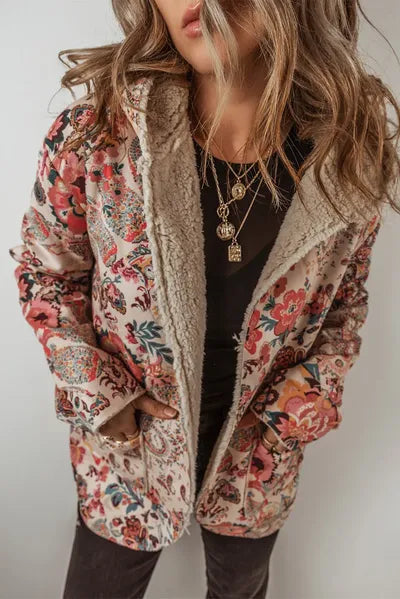 Vintage Autumn Printed Long Sleeve Hooded Jacket Lightweight & Stylish Casual Outerwear
