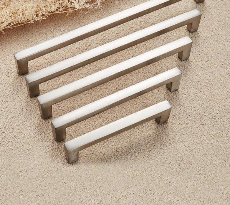 Cabinet Handles Kitchen Door Handles Drawer Knobs Aluminum Alloy Wardrobe Door Handles Brushed Modern Style Hardware Stainless Steel Kitchen Cabinet Pulls For Kitchen Cabinet Drawer Door Cupboard Decorative Modern Hardware For Cabinet