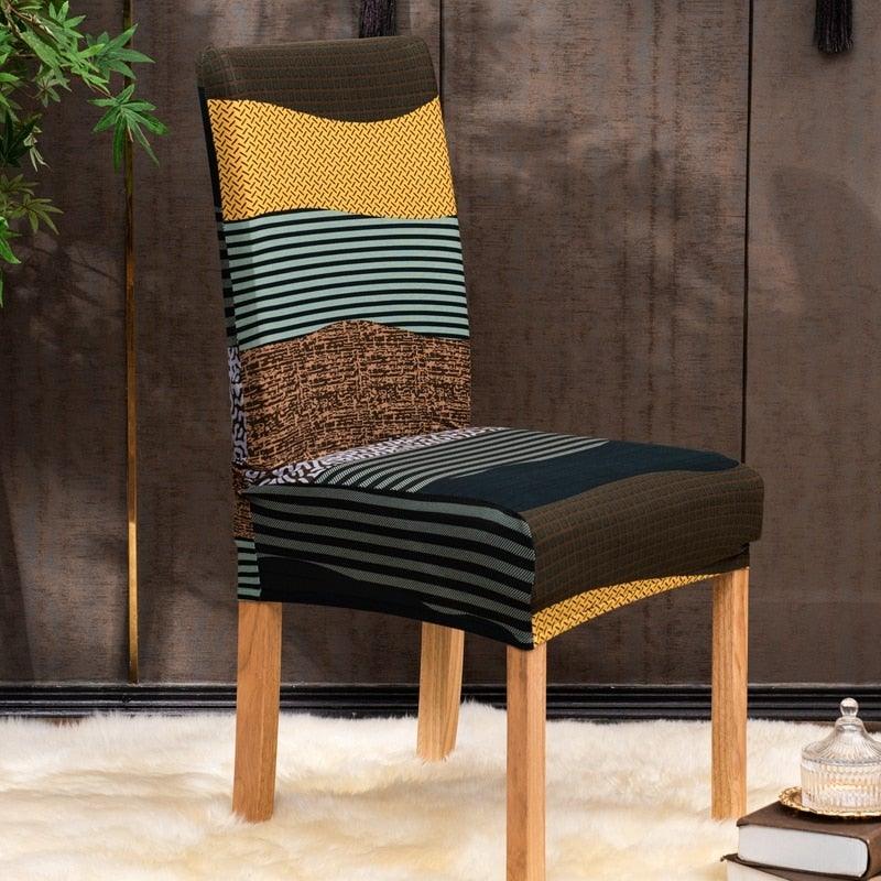 Christmas Printing Dining Chair Covers Modern Removable Anti-dirty Kitchen Seat Case Stretch Chair Slipcovers for Home Banquet Dining Room Chair Protector Seat Protector Slipcovers Stretch Removable Washable Printed Dining Chair Seat Covers for Kitchen