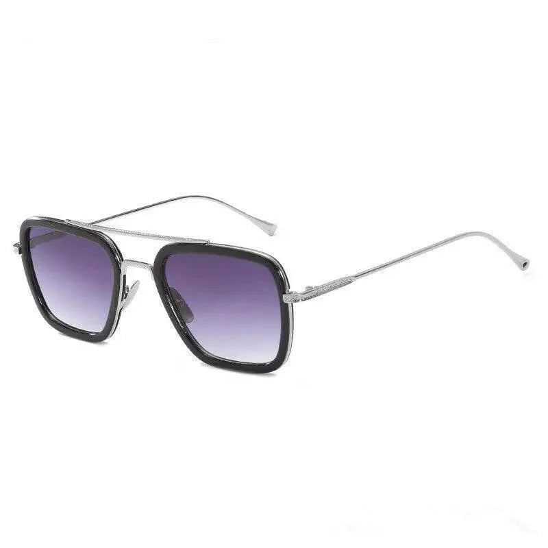 Cool Glasses Modern Elegant Cosplay Vintage Retro Sunglasses Vintage Aviator Square Sunglasses for Men Gold Frame Retro Classic Sunglasses