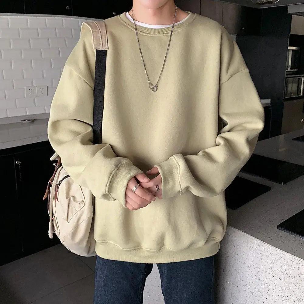 Cool Sweatshirts Men Streetwear Solid Pullover Sweatshirt For Men Sweatshirts for Women Casual Long Sleeve Round Neck Sweatshirts