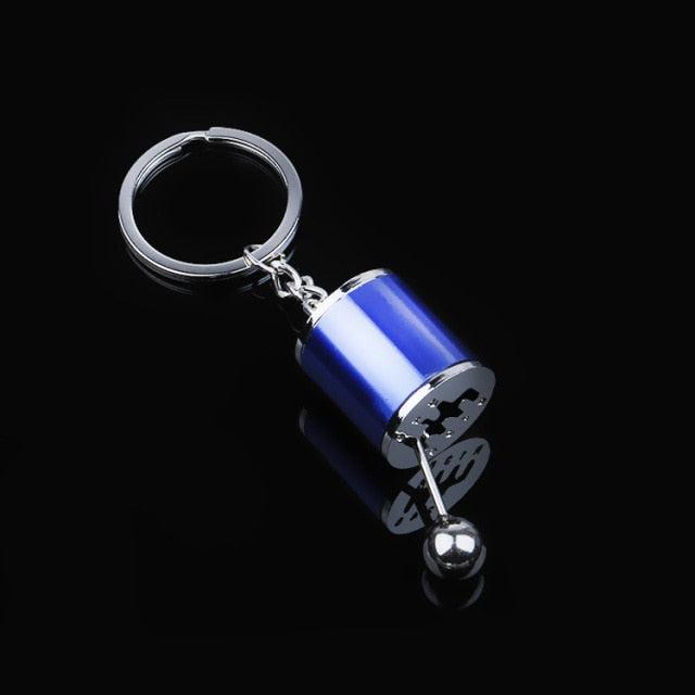 Creative Auto Part Model Gear Box Keychain Six-speed Manual Transmission Shift Lever Keyring Key Chain Free Shift Colors Keyring Turbo Keychains Gear Head Key Chain Wave Box Ornaments