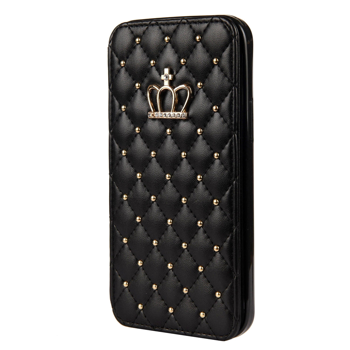 Cute Pink Wallet Flip Leather Phone Case For iPhone 14 13 12 Pro Max 11 Xr Xs X Cute Crown Cover For 7 8 Plus Card Shock Absorption Card Pocket Pocket Full Protection Horizontal Stand Function Leather Phone Case