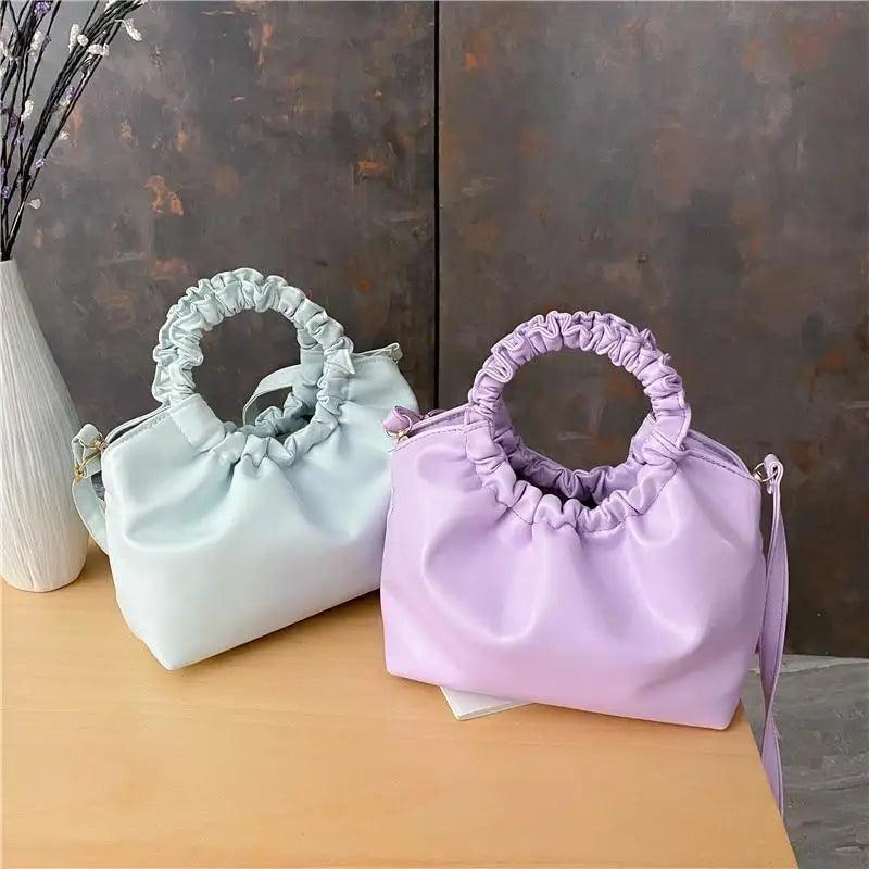 Cute Small Women's Leather Clutches Vintage Style Shoulder Messenger Bags , Handbag And Purses For Women