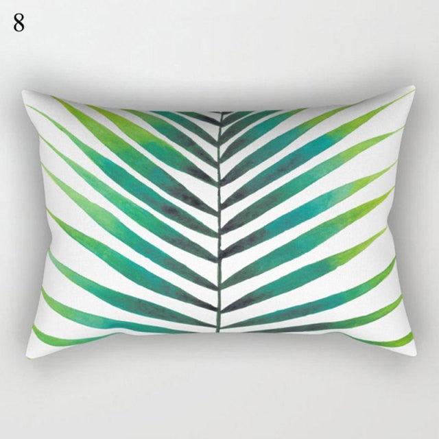Decorative Throw Pillows Tropical Plants Pillow Cover Polyester Pillow Covers With Flowers And Plants Tropical Style Linen Throw Pillow Covers Decoration Pillowcase Cushions Home Decor