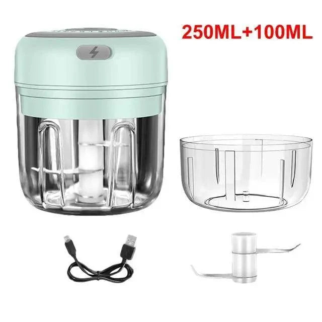 Durable Electric Food Crusher Mini Garlic Press Garlic Crusher Vegetable Chopper For Kitchen Crushed Garlic Crushed Ginger Crushed Chili