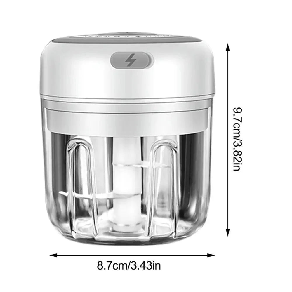 Durable Electric Food Crusher Mini Garlic Press Garlic Crusher Vegetable Chopper For Kitchen Crushed Garlic Crushed Ginger Crushed Chili