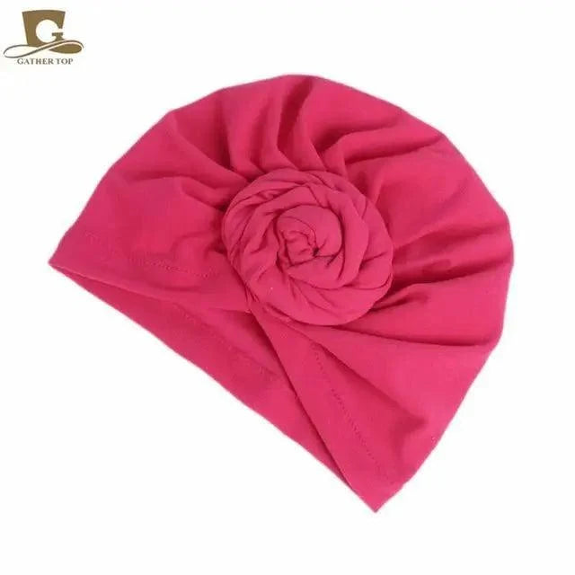 Elegance Mommy And Kids Turban Hat Cap With Big Bow Soft Cute Knot Nursery Beanie Knotted Headban