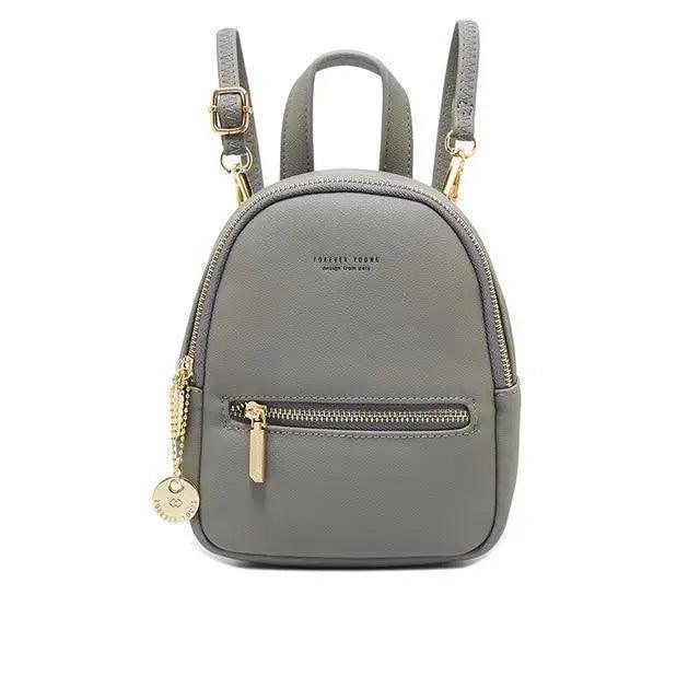 Famous Designer Mini Soft Touch Leather Small Backpack For Female And Girls Fashionable Ladies Bagpack Shoulder Bag