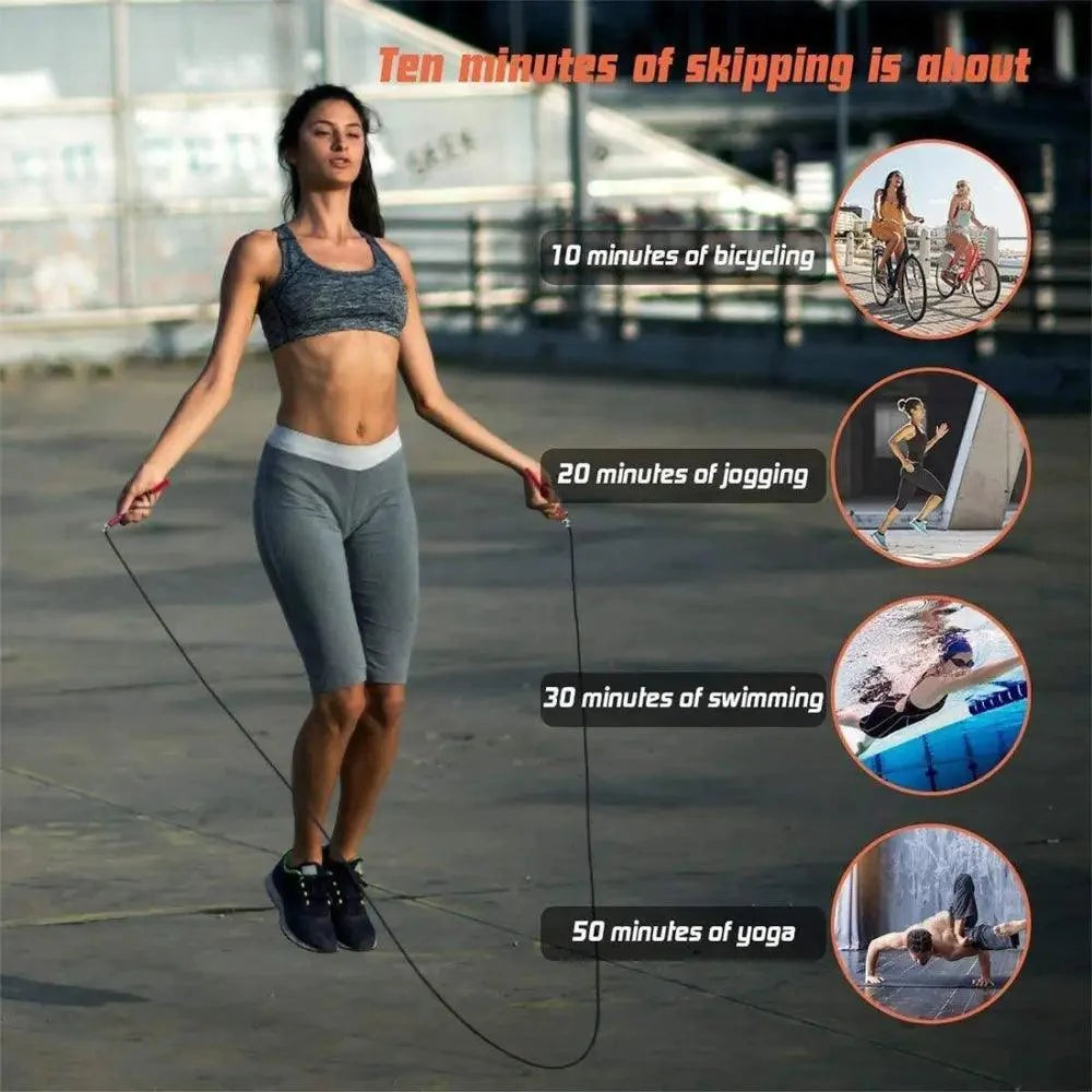 Fitness Speed Jump Rope Professional Men Gym Skipping Rope Adjustable Women Equipment Muscle Training Accessories