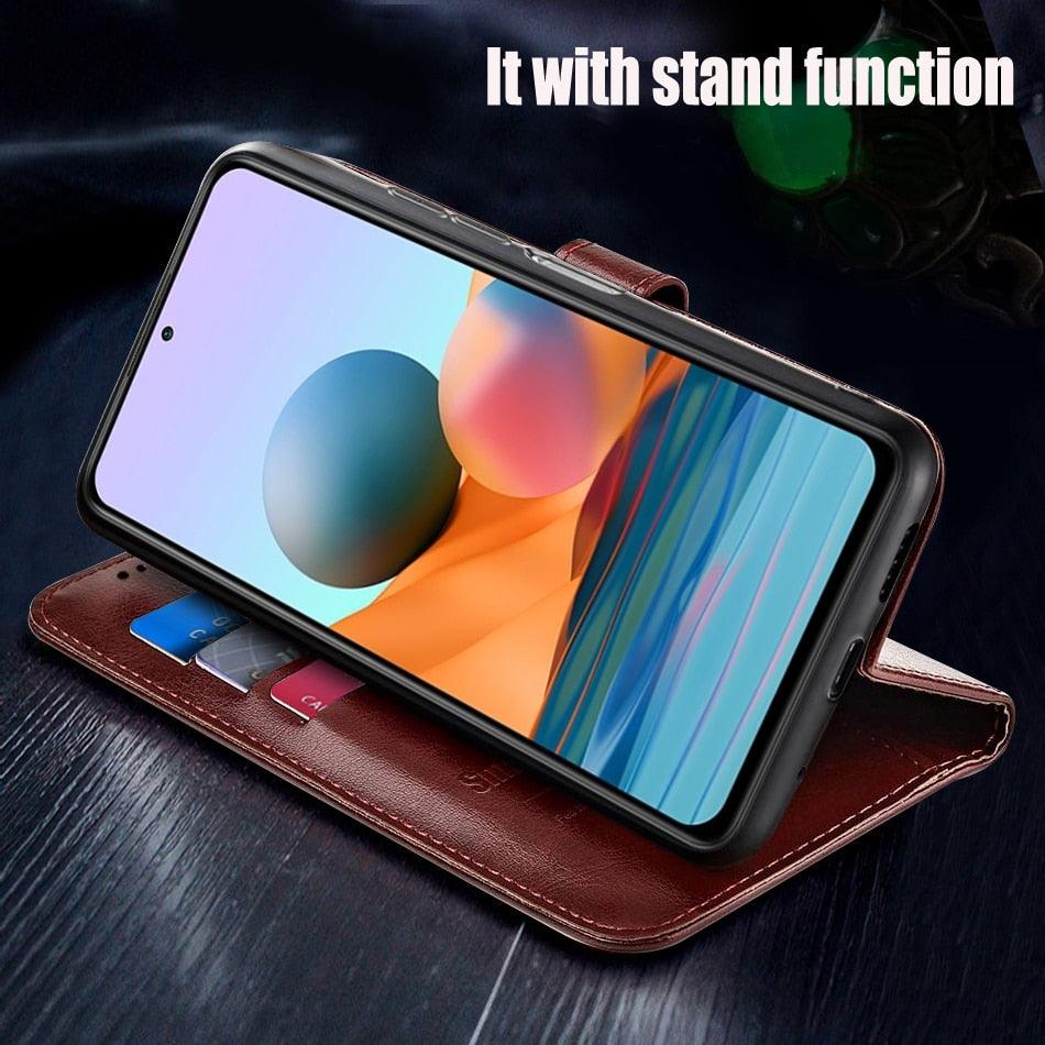 Flip Wallet Leather Case for Xiaomi Redmi Note 10 Pro Max 11 9 8 7 6 5 Redmi 9 9A 9C 9T 10C 8 8T 8A 7A 6A 5A 5 Plus Case Cover PU Leather Case with Holder Card Slots & Wallet Case