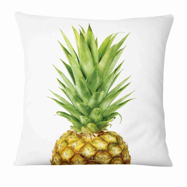 Fresh Green Leaves Digital Printed Pillowcase Home Pillow Decoration Tropical Green Leaves Throw Pillow Cover With Geometric Background Home Decorative Square Cushion Covers Cotton Linen Home Decor 45x45CM