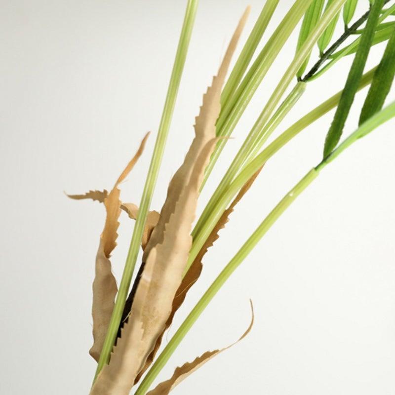 Green Artificial Palm Leaves Plastic Tropical Tree Fake Indoor Outdoor Garden Home Outdoor Decorations