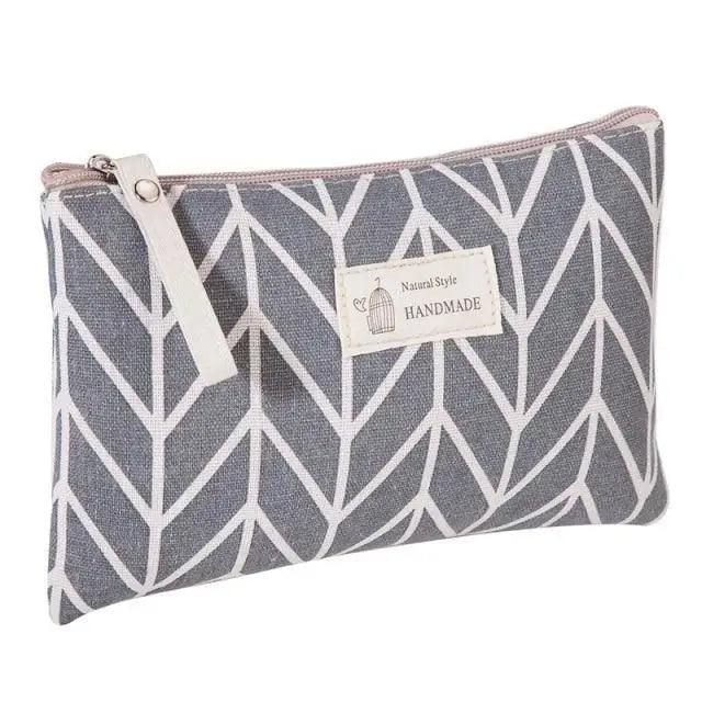 Handmade Retro Pencil Case Large Capacity Stationary Case Cool Stylish Printed Pouch For Office