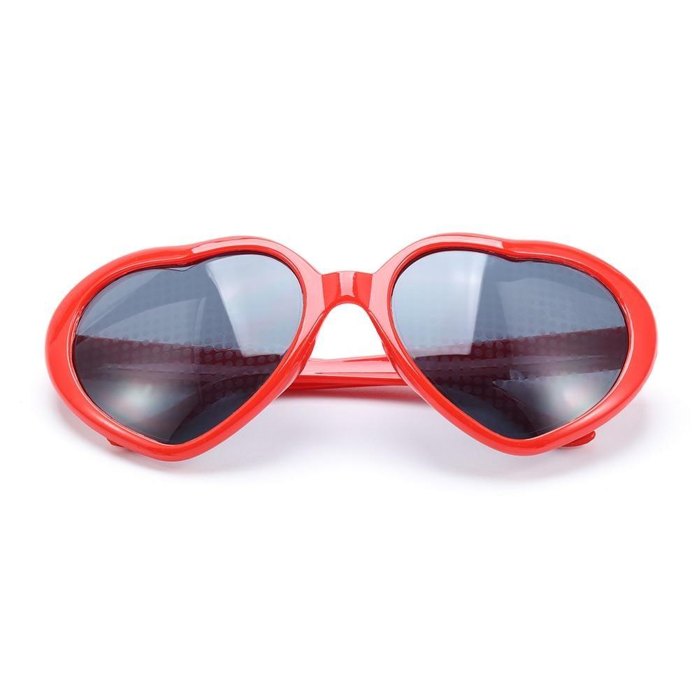 Heart Effect Diffraction Glasses That Turn Lights into Hearts Shaped Love Effects Glasses Watch The Lights Change to Heart Shape At Night Diffraction Glasses For Unisex Sunglasses