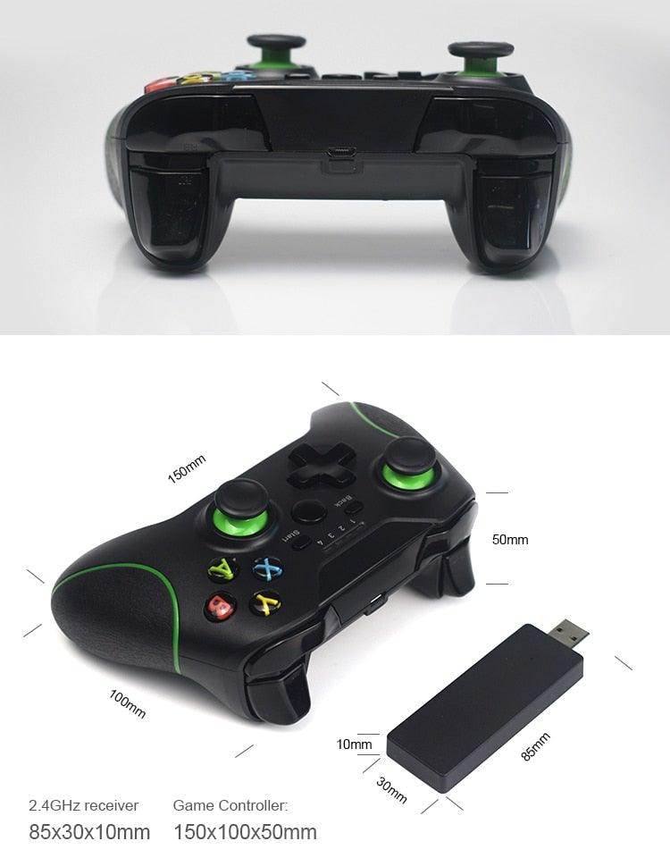 High Quality Black 2.4GHz Wireless Joystick Gamepad Controller Compatible With PC Monitor Laptop