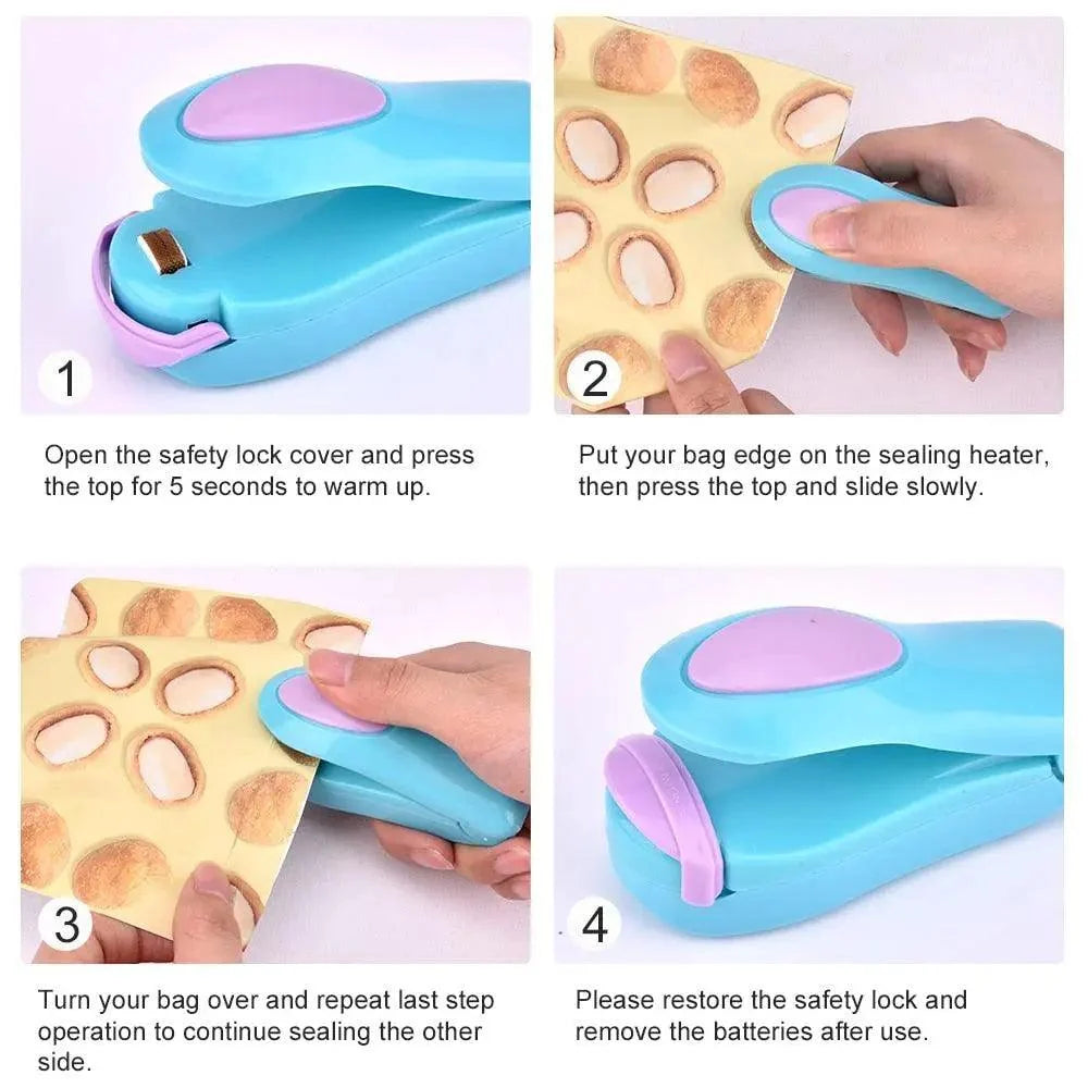 High Quality Kitchen Accessories Mini Portable Clip Sealing Food Machine Perfect Home Kitchen Item Tool Keep Food Fresh