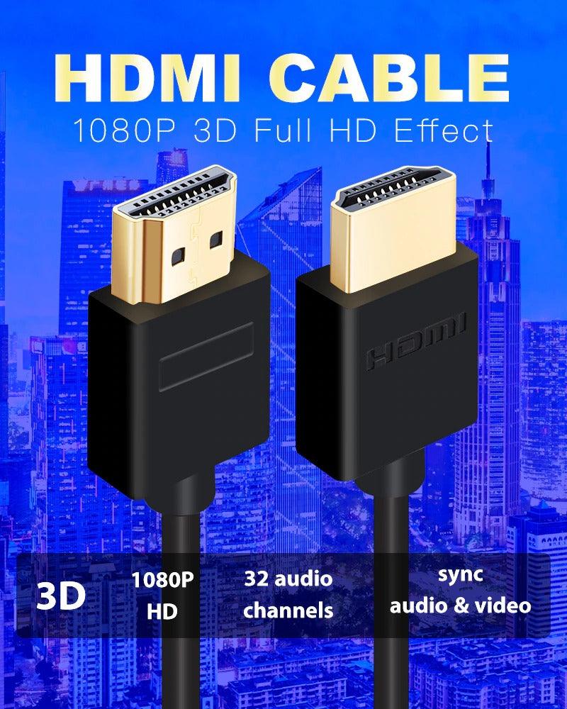 High Speed HDMI Cable 2.0 4K 1080P 3D Video Audio Cable Ultra High Speed Gold Plated Connectors HDMI 4K HD For TV Gaming Console