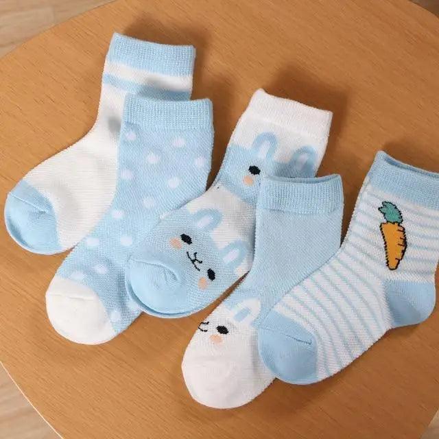 Kids Socks Summer Cotton Cartoon Animal Kids Socks Girls Cute Newborn Boy Toddler Children Socks Girl Boys Trainer Socks Toddlers Infant Socks Warm and Cute Socks Cotton Stretch Crew Baby Socks