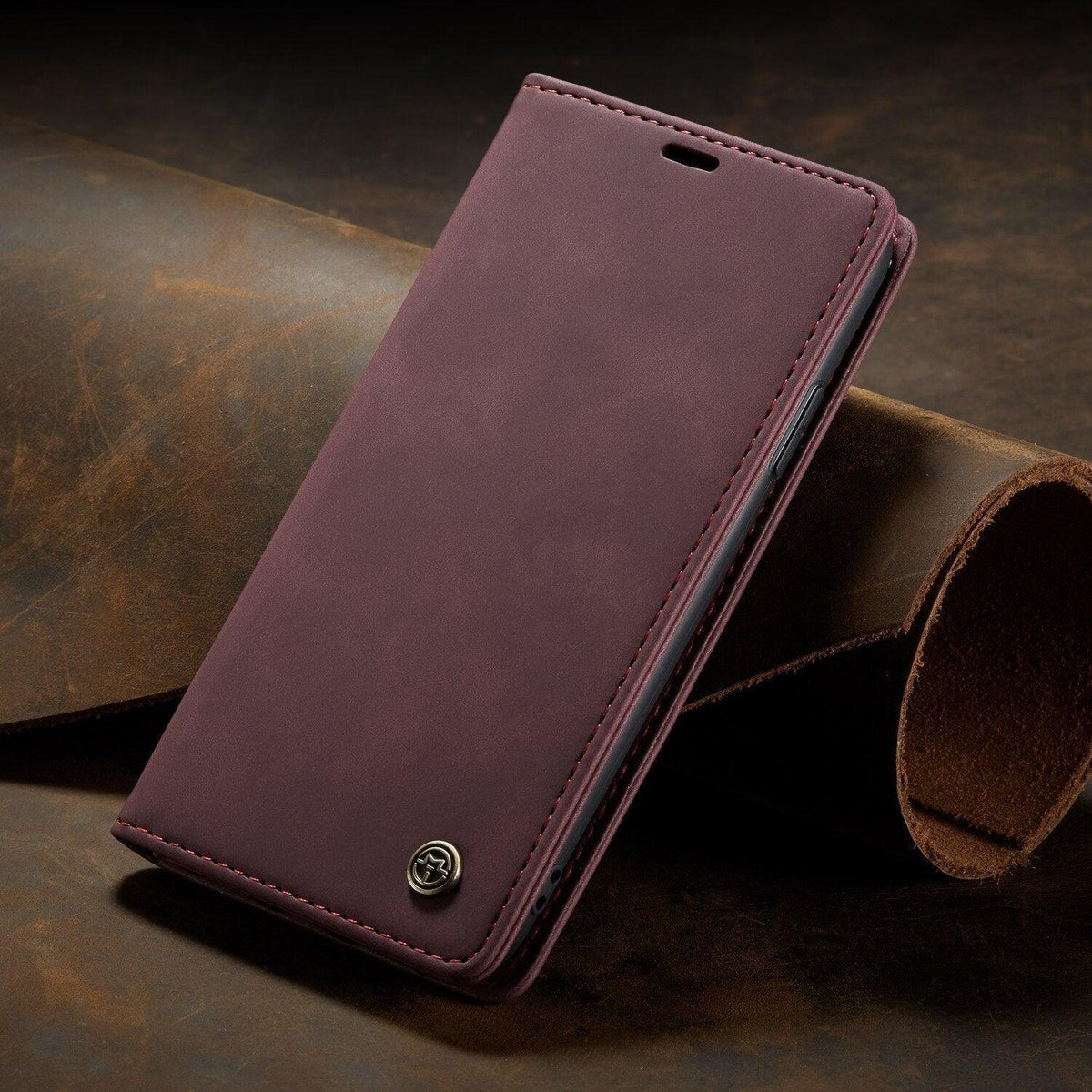 Leather Case For iPhone 14 13 11 12 Mini Pro XS XR Max Luxury Magnetic Flip Phone Case For iPhone Business Classic Wallet Cover Leather Magnetic Flip Back Stand Case/Cover