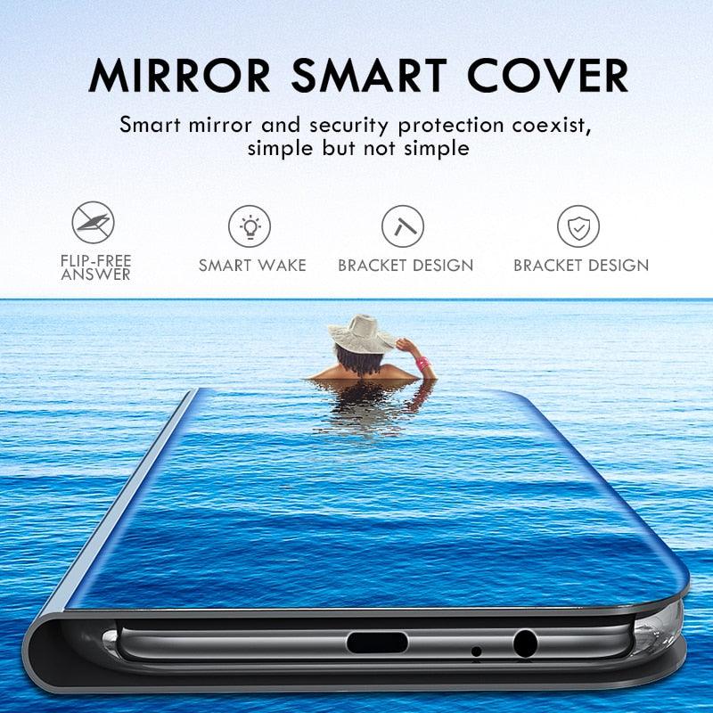 Lightweight Anti Peeping Magnetic Double-Sided Privacy Clear Back Metal Bumper Anti-Spy Phone Cases Cover for iPhone iPhone Smart Mirror Flip Case For iPhone 13 12 11 Pro XS Max XR Magnetic Stand Cover