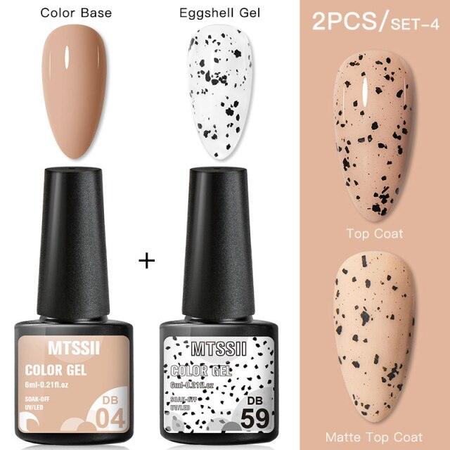 Luxury Gel Nail Polish Permanent Glossy Matte Egg Effect Elegant Stylish Eggshell Design For Women And Lady Nail Gel