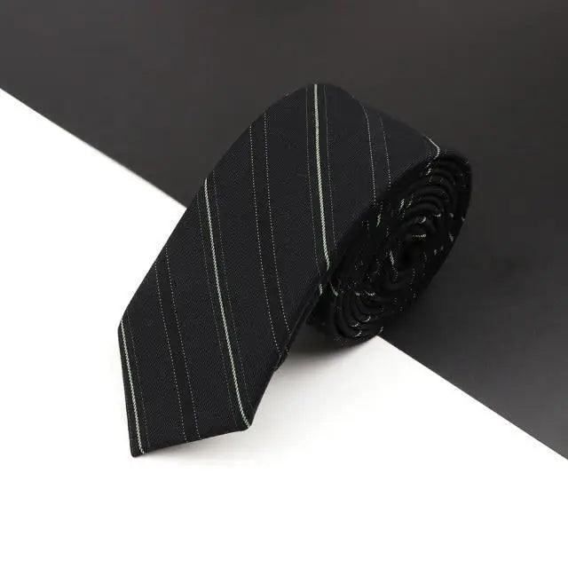 Luxury High Quality Black Grey Skinny Wool Tie For Men Business Meeting Necktie Fashionable Design Excellent Men Gift