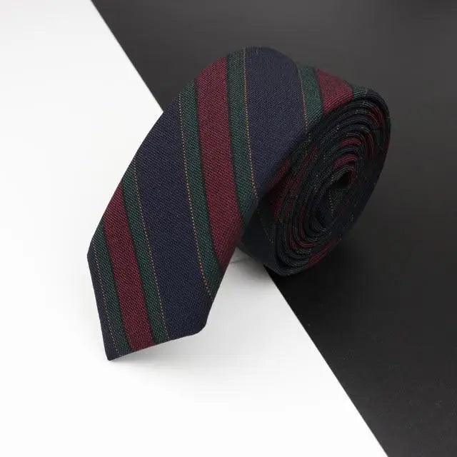 Luxury High Quality Black Grey Skinny Wool Tie For Men Business Meeting Necktie Fashionable Design Excellent Men Gift