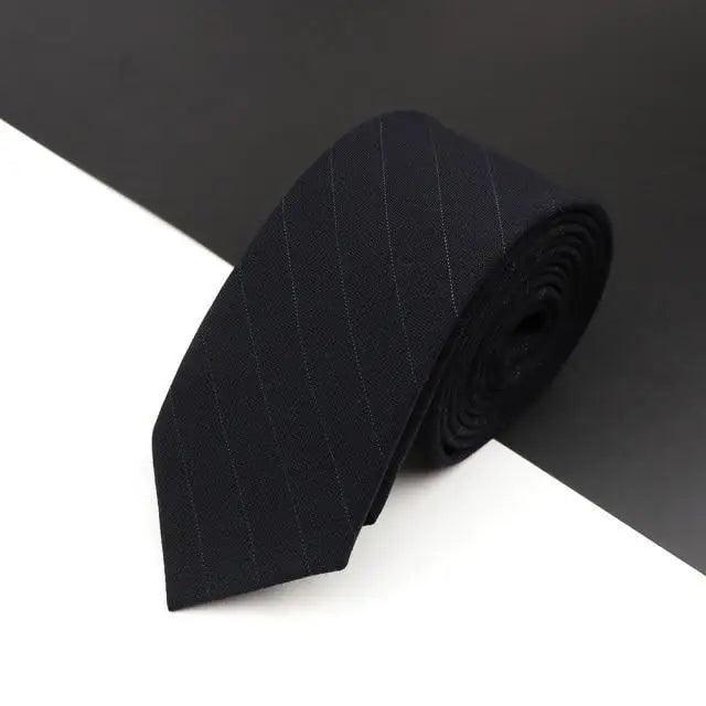 Luxury High Quality Black Grey Skinny Wool Tie For Men Business Meeting Necktie Fashionable Design Excellent Men Gift