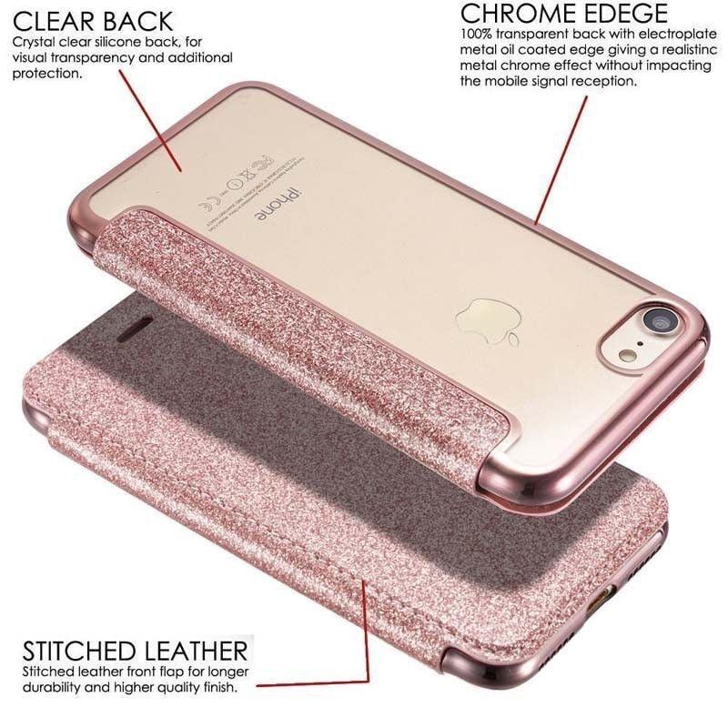 Luxury Slim Leather Wallet Flip Case For iPhone 14 Pro 13 12 Card Holder Cover Shock-Absorption Anti-Scratch Bumper Back Cover for New iPhone