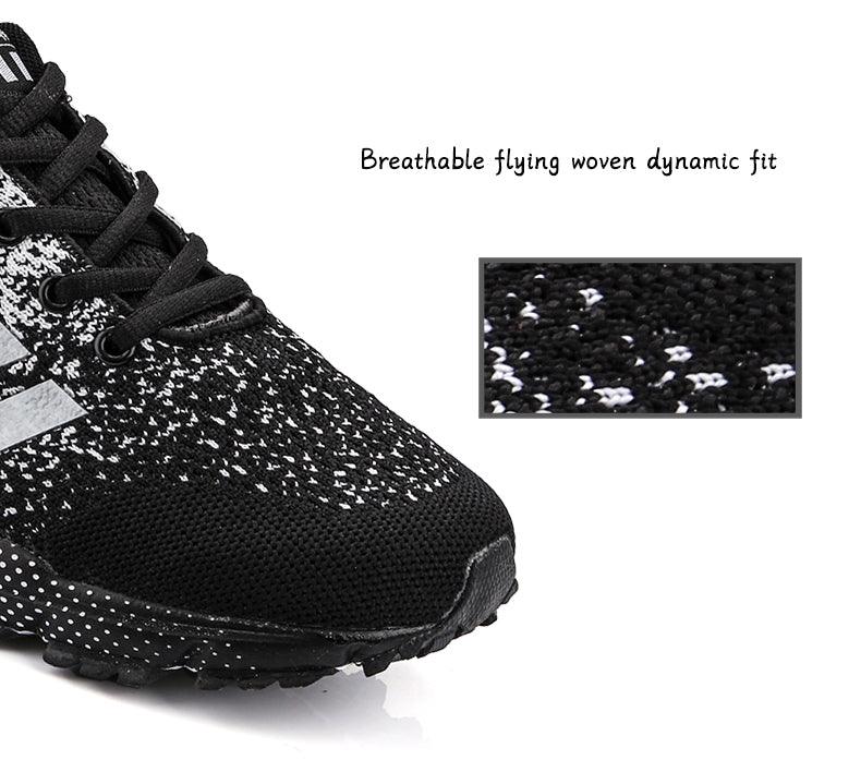 Luxury Sport Mens Sneakers Mesh Breathable Casual Men Shoes Comfortable Non-Slip Shock Absorption Light Outdoor Walking Comfortable Running Sneakers