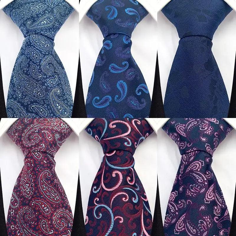 Men Business Elegant Necktie Design Silk Wedding Tie For Men Office Mens Fashion Formal Tie