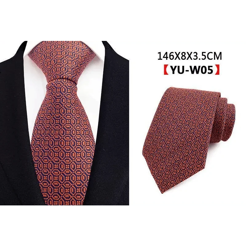 Men Business Elegant Necktie Design Silk Wedding Tie For Men Office Mens Fashion Formal Tie