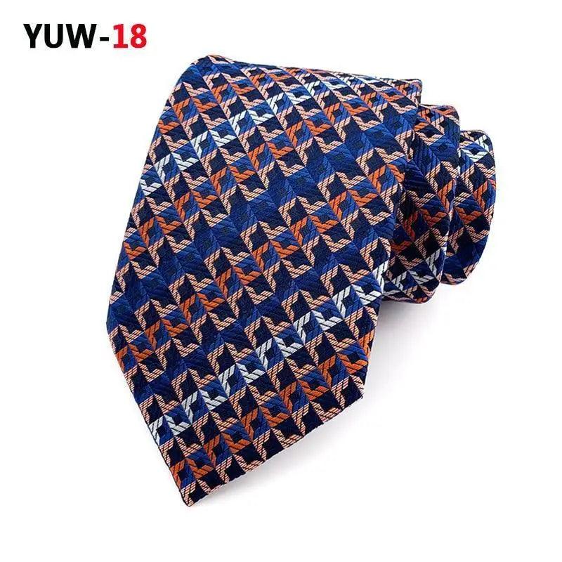 Men Business Elegant Necktie Design Silk Wedding Tie For Men Office Mens Fashion Formal Tie