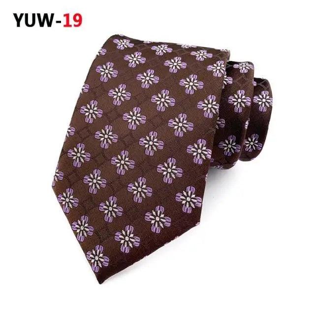 Men Business Elegant Necktie Design Silk Wedding Tie For Men Office Mens Fashion Formal Tie