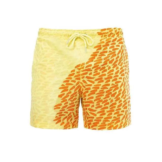 Modern Men's Summer Discoloration Swimming Trunks Magical Change Color Beach Surf Shorts Quick Dry Bathing Short Swim Pants