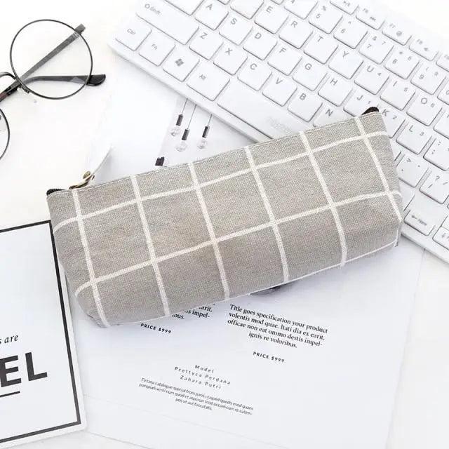 Modern Student Pencil Case Minimalist Simple Pen Bags Durable Zipper Pencil Cases For Office