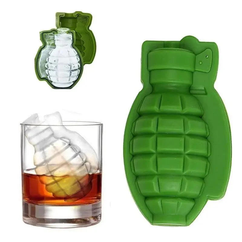 Octopus Ice Cube Maker Creative Silica Gel Gun Bullet Skull Shape Tray Mold Home Bar Party Cool Whiskey Wine Ice Cream Bar Tool