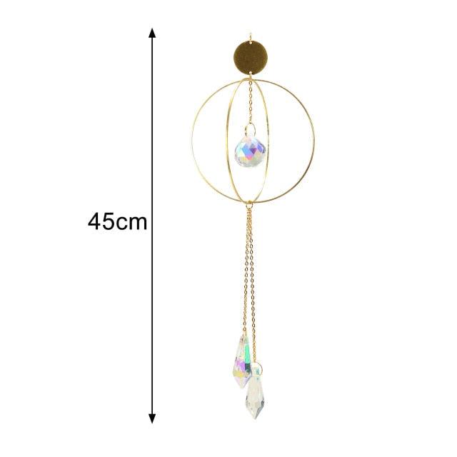 New Crystal Guardian Angel Wing Sun-catcher Car Charm For Rear View Mirror Clear Window Rainbow Maker Collection With Crystal Wind Chimes For Home Garden Hanging Decoration Photography Prop