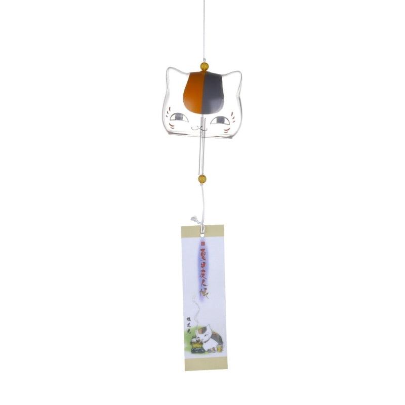 New Glass Cat Pattern Wind Chime Bell Home Garden Hanging Decor DIY Gift Glass Wind Chime Birthday Valentine's Day Gift Home Spa Kitchen Office Decor