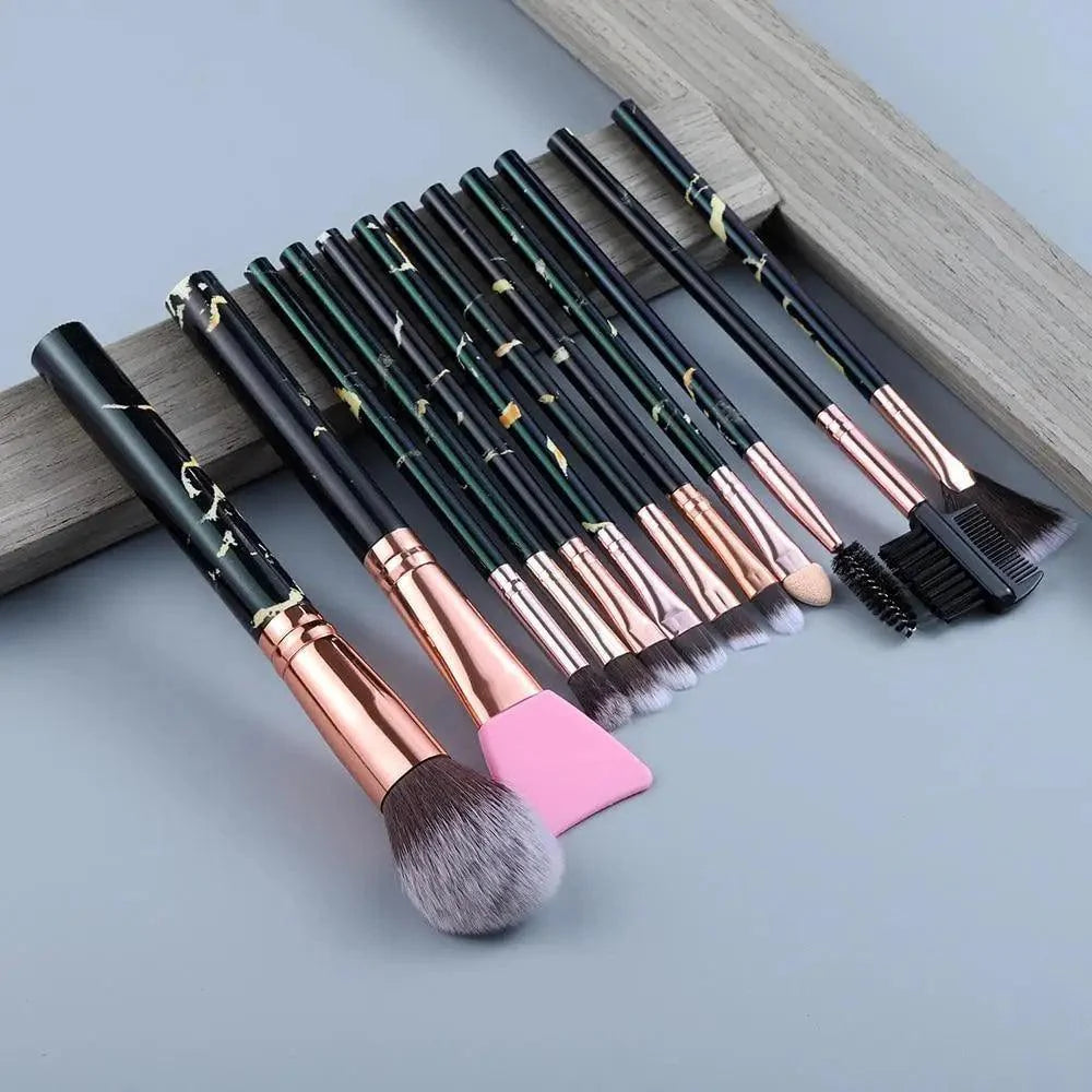 New Luxurious 12/8/5pcs Eye Lip Makeup Brushes Set Eyebrow Comb Eyelash Sponge Eyeshadow Silicone Face Mask Edge Control Brush Cosmetics