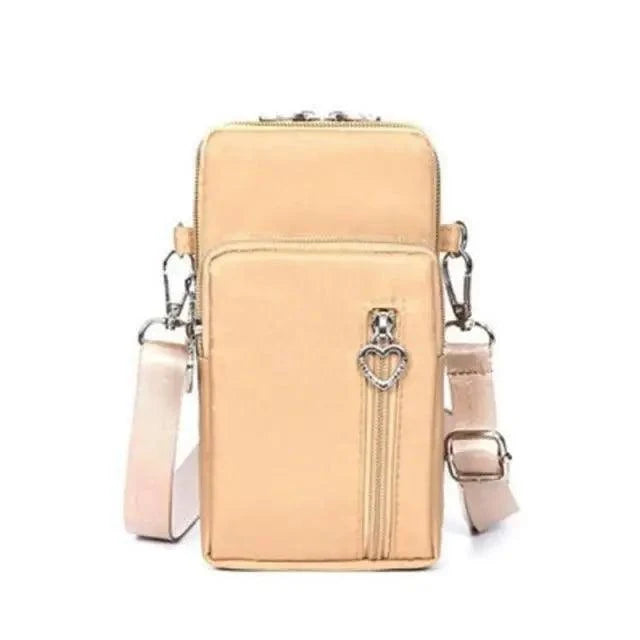 New Trendy Crossbody Zipper Shoulder Bag For Ladies And Girls Multifunction Handbag Wrist Purse For Females