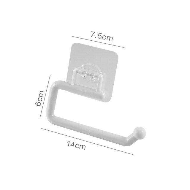 Perforation-Free Kitchen Toilet Paper Holder Special Paper Towel Rack Cling Film Storage Rack Toilet Paper Rag Holder Wall Mount Self Adhesive Toilet Paper Holder Durable Stainless Steel Brushed Nickel Toilet Paper Roll Holder Modern No Drilling