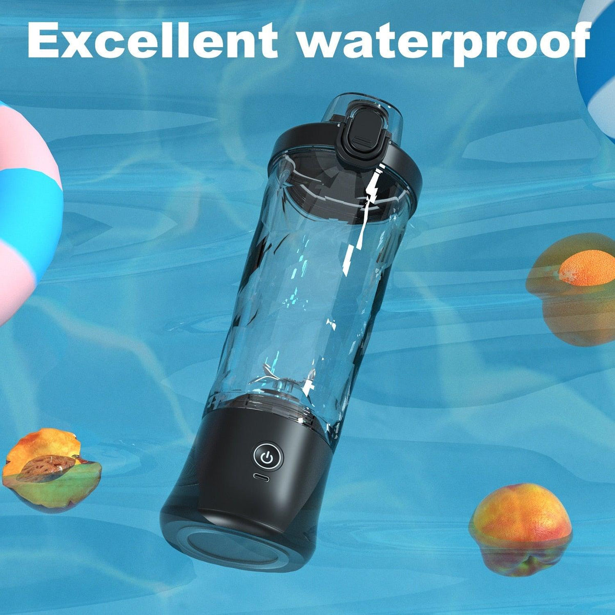 Portable Blender 600ml Electric Juicer Fruit Mixers 4000mah Usb Rechargeable Smoothie Mini Blender Personal Juicer Colorful Cup Personal Size Blender Mini Fruit Mixer Milkshake Smoothie Maker With Usb Rechargeable Juicer