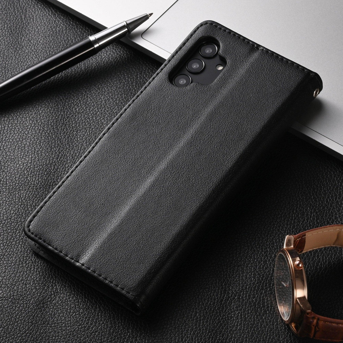 Premium PU / Leather Case Magnetic Closure Protective Flip Wallet Case Cover Leather Case for Xiaomi Redmi Note 11S 10 10S 9 9S 9T 8T 8 7 6 5 5A Pro Max 4X 9A 8A 7A 6A POCO X3 NFC Flip Wallet